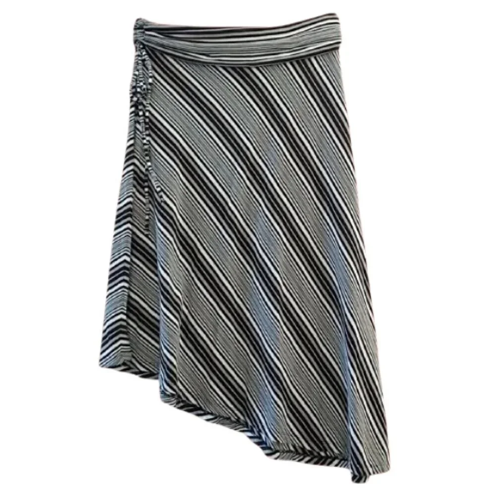 Women's M Patagonia Kamala Convertible Dress/Skirt Purple & White Chevron - Picture 8 of 11